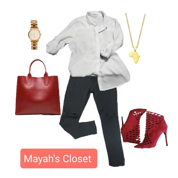 Red Booties - Picture 1 of 3